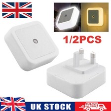 1/2x Automatic LED Night Light Plug in Energy Saving Dusk Dawn Sensor Kids Light