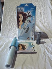 Braun Independent Cordless Steam Tong & Hot Brush Sleeve 3589 C20S Boxed Working