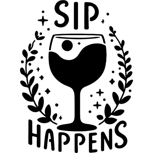 Sip happens reusable - 'sip, wall