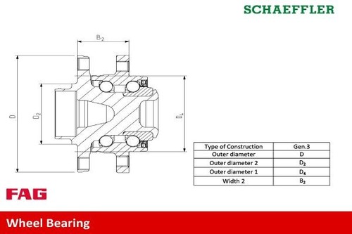 Fag 713679170 wheel bearing - wheel,