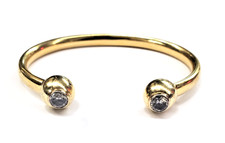 18K Solid Yellow Gold Torque