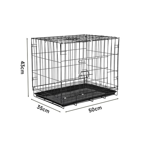 Black dog cage puppy - cage,