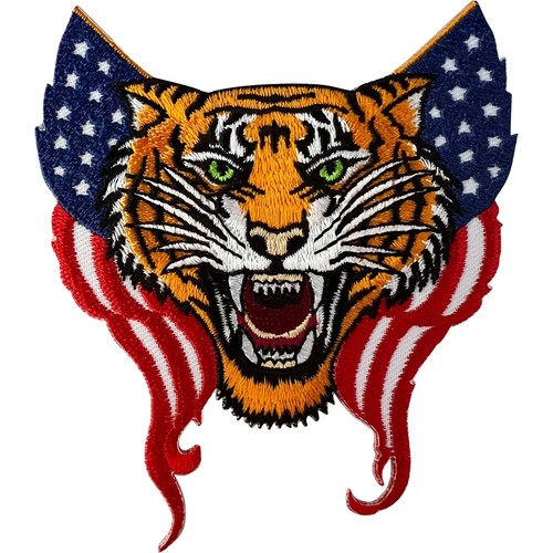 Tiger head usa flag - usa,