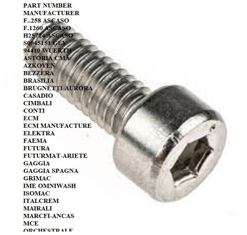 10xcylinder head screw - head,