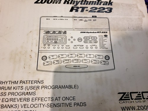 Zoom 223 drum machine boxed - zoom,