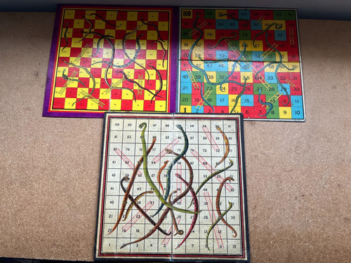 Vintage snakes ladders - 3,
