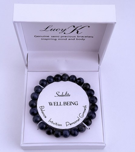 Sodalite gemstone bracelet - sodalite,