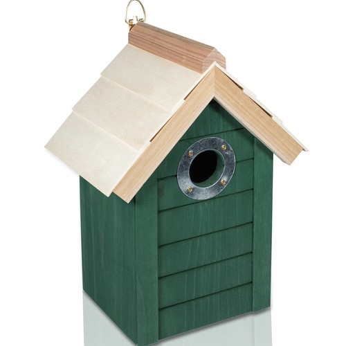 Wooden bird nesting box small - wooden,