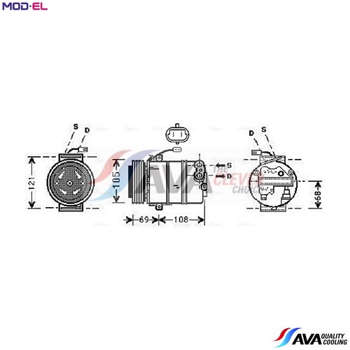 Compressor air conditioning - air,
