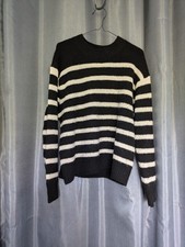 H&M Women's Jumper Size M  170/96A  Black & White Sweater Made in Combodge #11