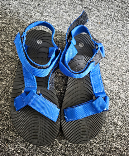 Women blue black strappy - blue,