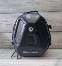 Rockbros Bike Helmet Cycling Cycle Bag Hard Case Carry Buckle Straps Black