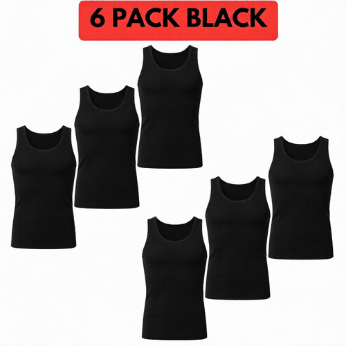 Pack mens vest 100 cotton - 6,