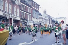 35mm Slide - Marching Band In St Peter's Street For Carnival, St Albans, 1972