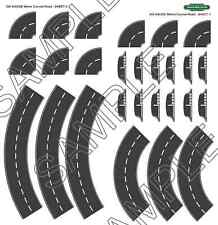 Curved Road Layout - OO Gauge - 66mm wide Roads - Model Railway