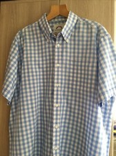 CLASSIC BRUTUS SHIRT GREATFIT CHECK REG XL 50-52 INCH BLUE/WHITE GINGHAM CHECK