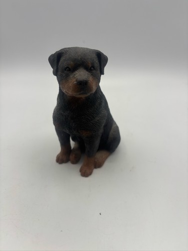 Rottweiler puppy dog figurine - dog,