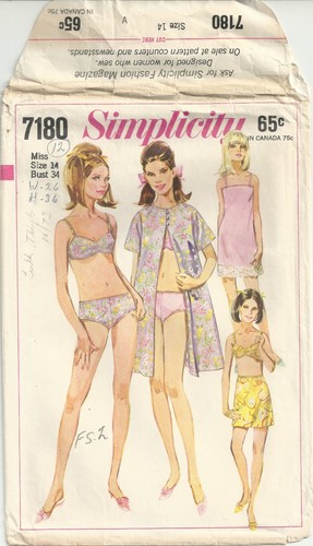 Vintage 1967 sewing pattern - 1967,