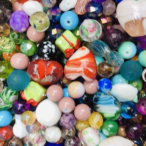 Glass beads large 150g pack - large,
