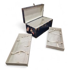 Vintage Blue Metal Trunk