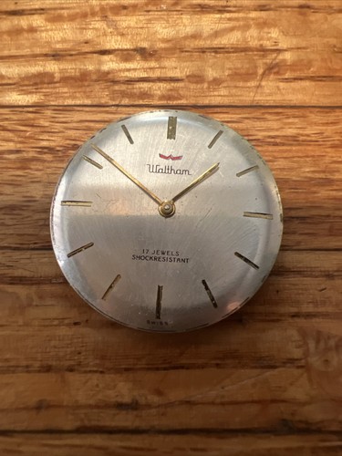 Waltham watch dial with - waltham, hands