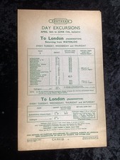 1960 BR Railway Handbill Ilfracombe Barnstaple Torrington Bude Holsworthy etc