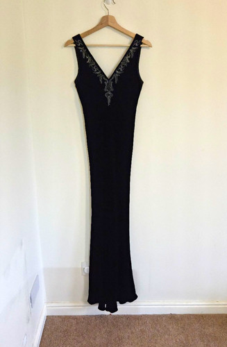 Vintage minuet black silk - black,