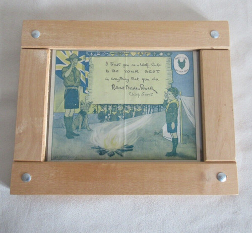 Scouts framed wolf cub - wolf,
