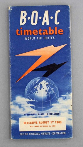 Boac airline timetable august - timetable,
