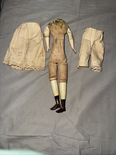 Atq german doll - body, china
