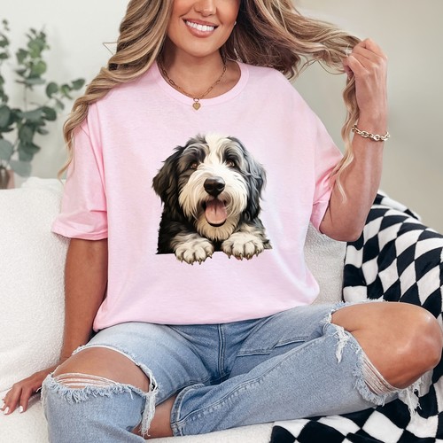Bearded collie dog - bearded, womens