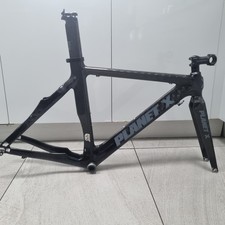 PLANET X STEALTH TT FRAMESET CARBON FRAME FORKS TT TIME TRIAL ROAD BLACK MEDIUM