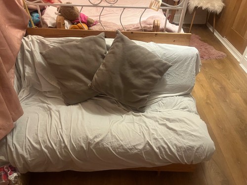 Double futon sofa - sofa, used