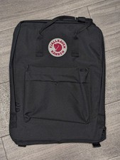 Fjallraven Kanken Backpack BLACK 20L School Hiking Travel Lightweight
