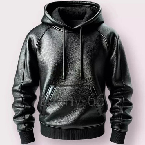 Men black premium - black, leather