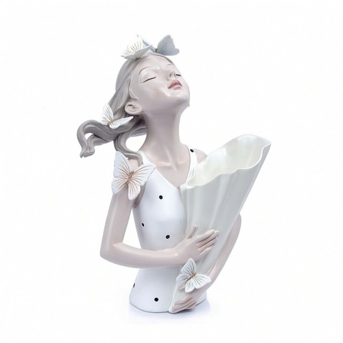 Bouquet girl sculpture elegant - bouquet,