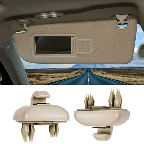 Beige sun visor - beige, bracket