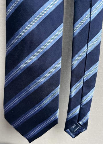 Mens lewin pure silk navy - lewin,