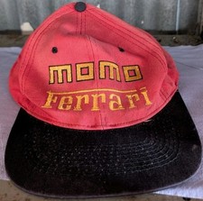 Rare Vintage 1990's Official MOMO FERRARI Hat Racing BASEBALL Cap 