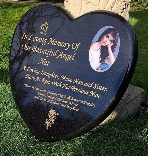 Personalised heart memorial - heart,