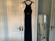 GORGEOUS JENNY PACKHAM NAVY DRESS WITH EMBELLISHMENT SIZE 14