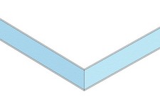 White upvc flat door panel - white,