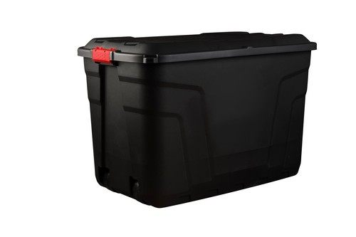 Storage box with - &, wheels