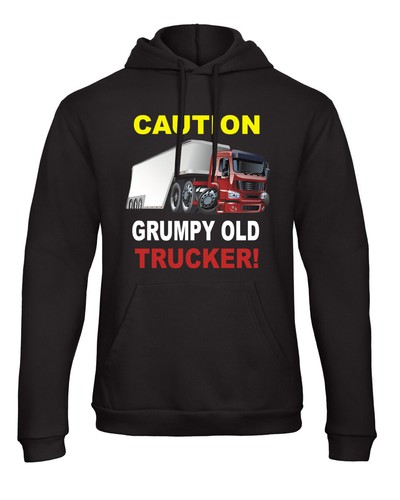 Caution grumpy old trucker - caution,