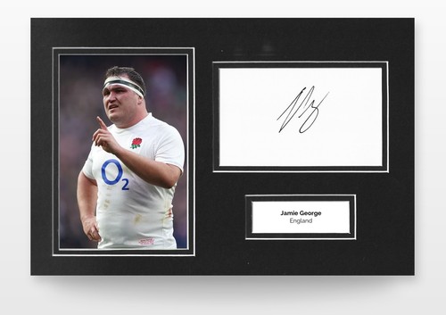 Jamie george signed 12x8 - jamie,