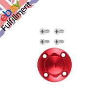 Red Alloy Round Fuel Dot Cap