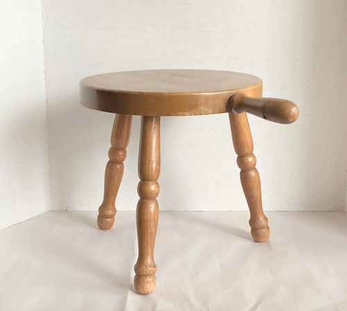 Vtg wooden three legged - vtg,