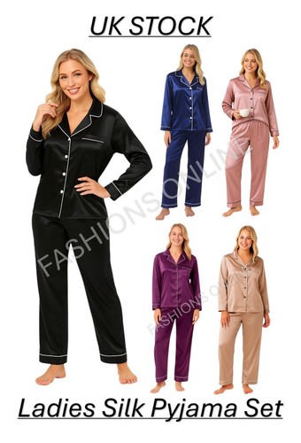 Womens silk pyjamas ladies - pyjamas,