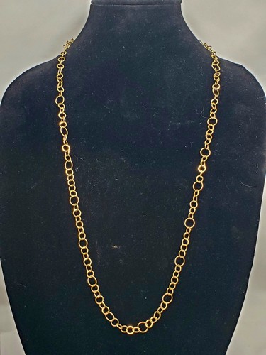 18k yellow gold belcher - 32",
