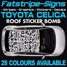to fit TOYOTA CELICA GRAPHICS STICKERS STRIPES DECALS VVTI GT SPORT TRD 1.8 T200